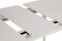 Hanah Home Retro 1193 Mesa de Comedor Extensible Blanca